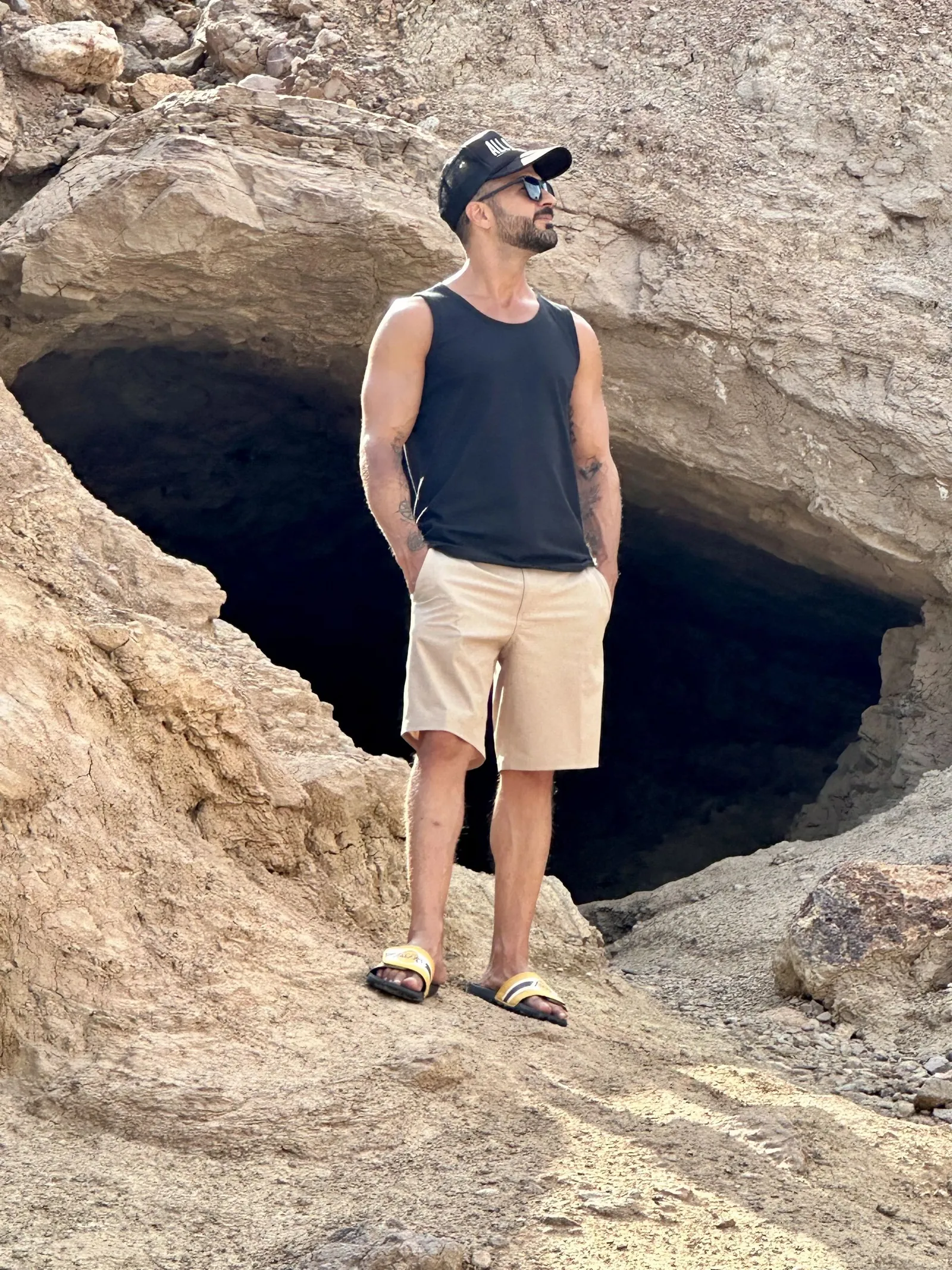 Ryan standing in front of a rock formation