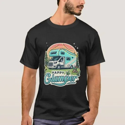 Happy Glamper RV Adventure T-Shirt